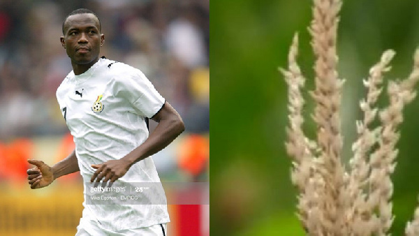 Former Black Stars defender Shilla Illiasu, a maize farmer