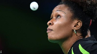 Funke Oshonaike, 45, first started playing table tennis at the age of 14