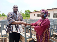 Lawal Tamimu making the presentation