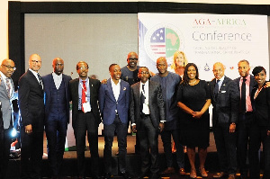 A group picture of panelists after the panel discussion.