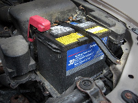 File photo of a car battery