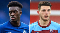 English duo, Callum Hudson-Odoi and Declan Rice