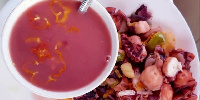 A photo of the octopus soup