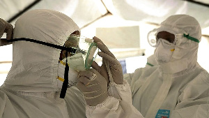 File Photo of a health workers in PPE