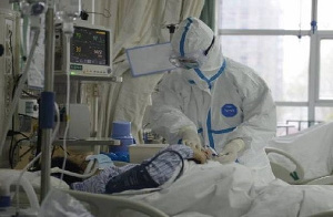 A frontline health worker in an ICU