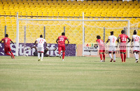 Asante Kotoko and Hearts of Oak scored their penalty kicks