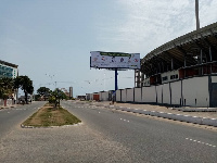 One of the billboards around the stadium area