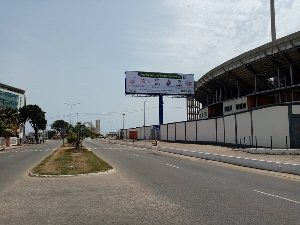 One of the billboards around the stadium area