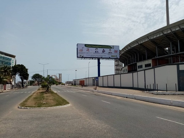 One of the billboards around the stadium area