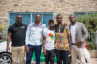 L-R: Henry Whyte, Ops Manager, Bolt Ghana, and David Nikoi, Country Manager, Bolt Ghana with winners