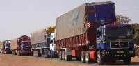 Haulage trucks in transit - File Photo