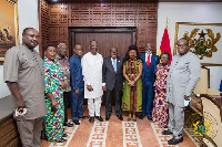 GIPC board members with President Akufo-Addo