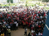 The students have been protesting the siting of the fuel station since January 2017