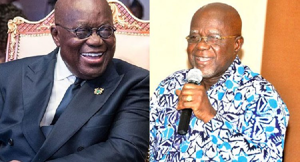 President Nana Akufo-Addo (L) and Hackman Owusu Agyeman