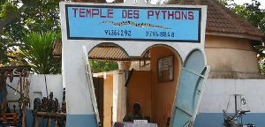 The Temple of Pythons in Benin