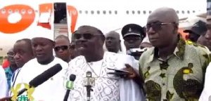 Sheikh I.C. Quaye Chairman of the Hajj Board flanked by other dignitaries