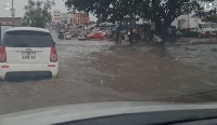 A photo of the flood scene