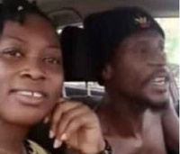 Ghanaian hiplife artiste, Okomfour Kwadee with a lady believed to be his girlfriend