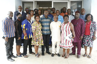 Some NMC and GNA staff in a group photo after a meeting