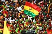 A group of supporters at a tournament