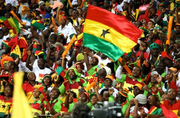 A group of supporters at a tournament