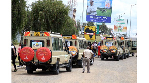 Local tourists in Nanyuki town headed for northern Kenya in October 2020. PHOTO | FILE | NMG