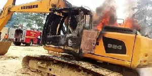  Burnt Excavator