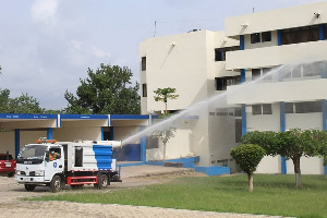 The Ghana Police Service has commenced a disinfection exercise in all its facilities in the country