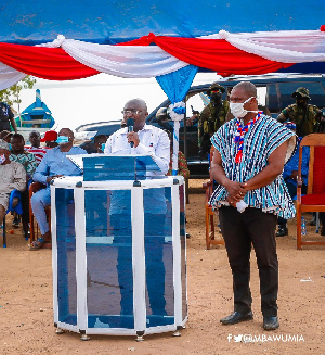 Vice President, Dr Mahamudu Bawumia has been touring the Eastern Region in the last few days