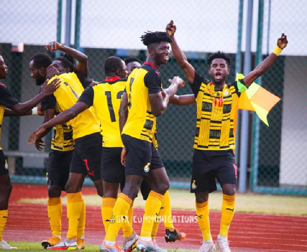 Black Galaxies celebrate beating Benin