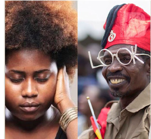 Lydia Forson and late Bishop Bob Okala