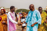 Agyinasare paid a courtesy call on the Osu Mantse