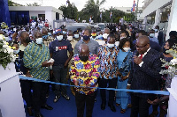 Nana Addo Dankwa Akufo-Addo [C] commissioning the edifice