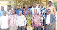 Isaac Afreh (right) with the NDC Ashanti Regional Manifesto Committee members