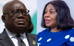 President Nana Addo Dankwa Akufo (left), Cecilia Abena Dapaah (right)