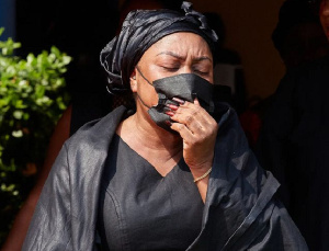 Afia Schwarzenegger appears devastated over her father's death