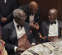 Asantehene Otumfuo Osei Tutu II with former president John Agyekum Kufuor