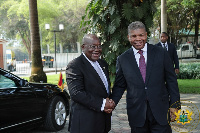 President Akufo-Addo with President Joao Goncalves Lourenco