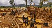 File photo of small-scale miners at work