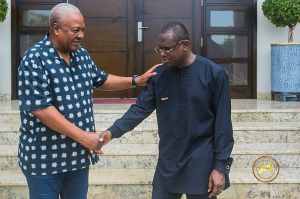 President Mahama (right) with Dr Siaw Agyepong