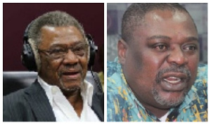 Dr Cadman Mills (right), Koku Anyidoho (left)