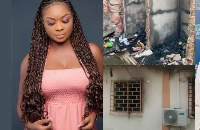 Beverley Afaglo lost her house through fire outbreak