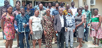 Members and staff of VOICE Ghana in a photo