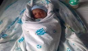 The baby suspected to be a day-old was found with his umbilical cord still tied around him