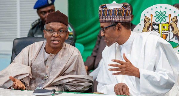 Nigerian President, Muhammadu Buhari and El-Rufai