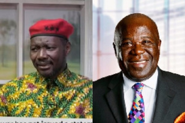 Bernard Mornah (left),  Sir Sam Jonah (right)