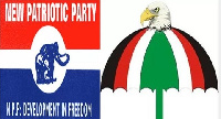 Logos of NPP and NDC