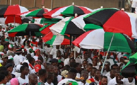 Some NDC supporters at a rally