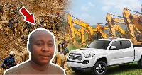 Horace Ekow Ewusi was arrested by the CID over missing excavators