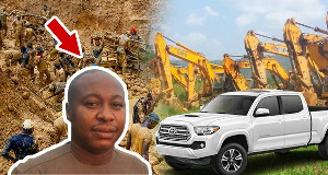 Horace Ekow Ewusi was arrested by the CID over missing excavators